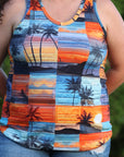 Summer Palm Tree Patchwork