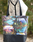 PRE ORDER - Hexagon Stained Glass Mountains