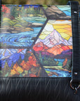PRE ORDER - Hexagon Stained Glass Mountains