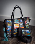 PRE ORDER - Hexagon Stained Glass Mountains