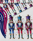 PRE ORDER - Glittered Nutcracker Panel
