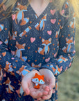 PRE ORDER - Embroidered Foxes