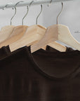 Dark Brown Linen Look