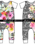 Electric Floral Double Border