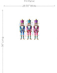 PRE ORDER - Glittered Nutcracker Panel