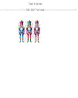 PRE ORDER - Glittered Nutcracker Panel