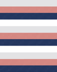Navy Rose Stripe