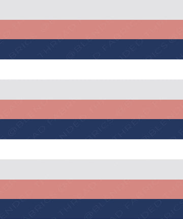 R56 * - Navy Rose Stripe