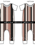 PRE ORDER - Pink Cinnamon Vertical Stripe