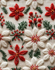 PRE ORDER - Poinsettia Embroidery