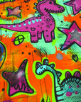 PRE ORDER - Neon Drawn Dinos