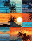 Summer Palm Tree Patchwork