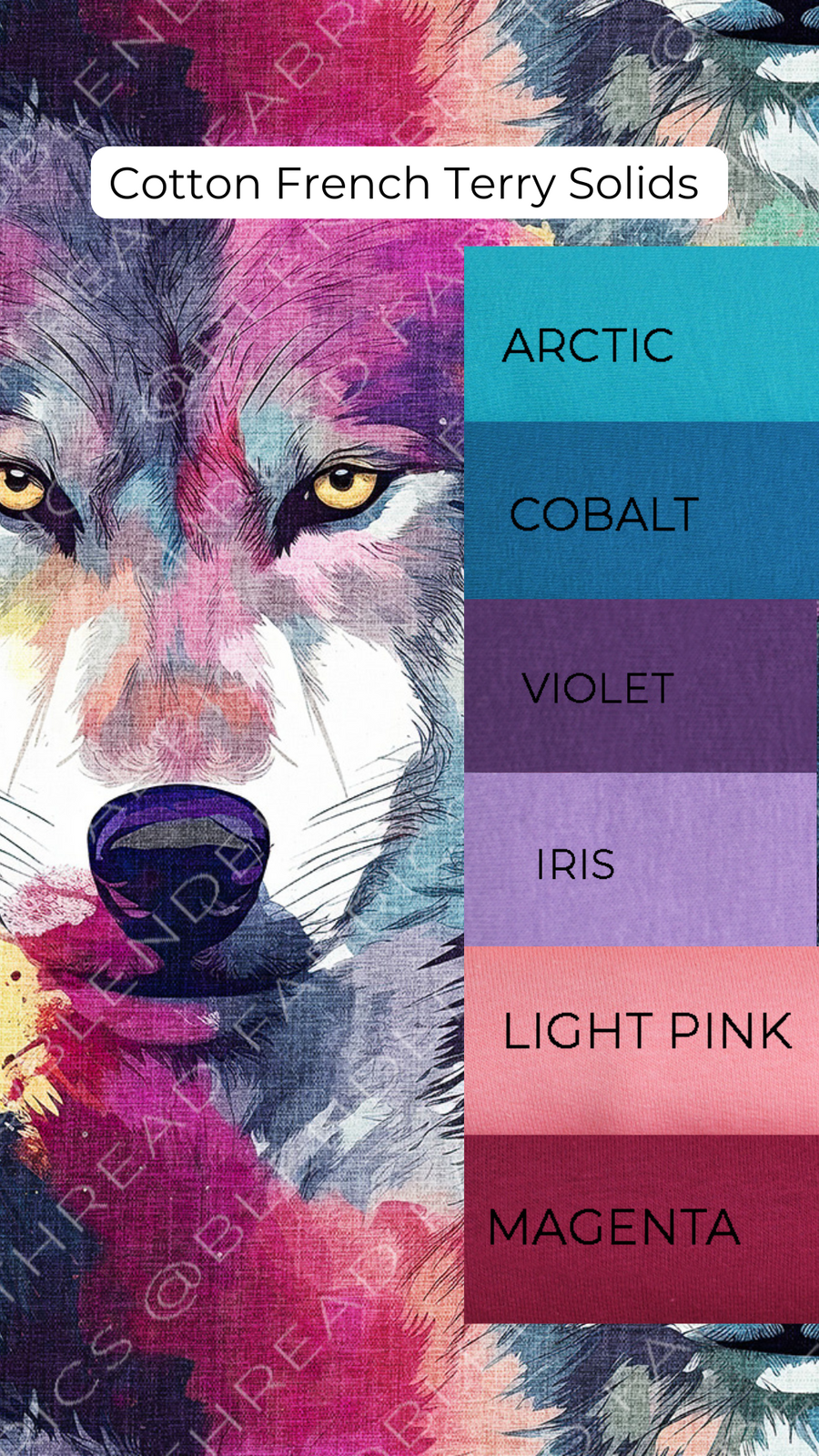 PRE ORDER - Watercolour Wolf