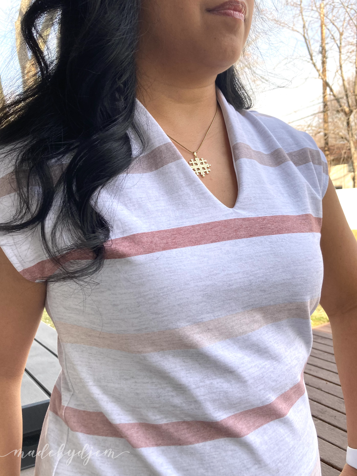 PRE ORDER - Cinnamon Rose Stripe