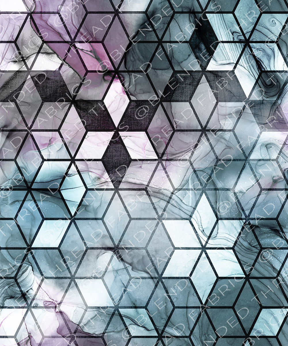 PRE ORDER - Inked Geo – Blended Thread Fabrics