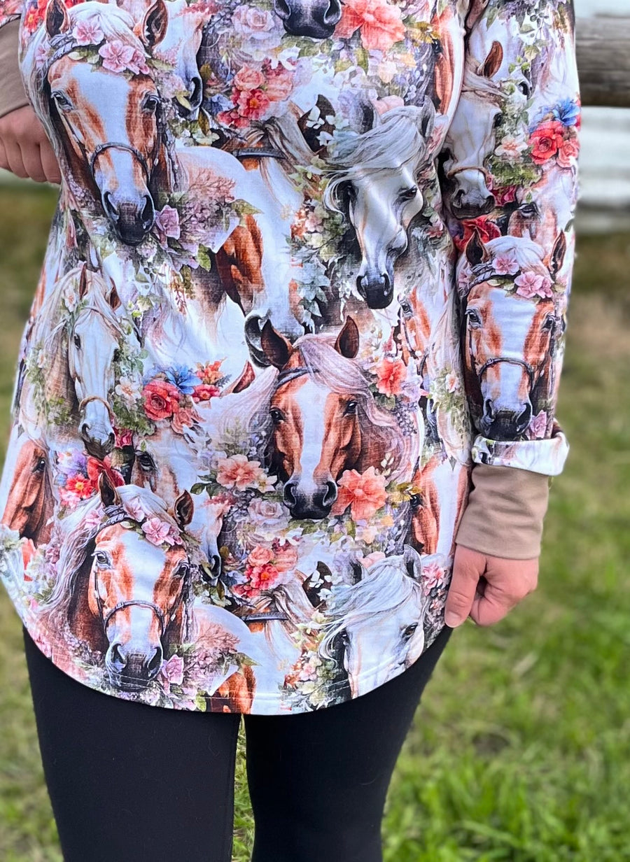 Floral Horses