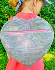 PRE ORDER - Rainbow Splatter Medium Grey Linen