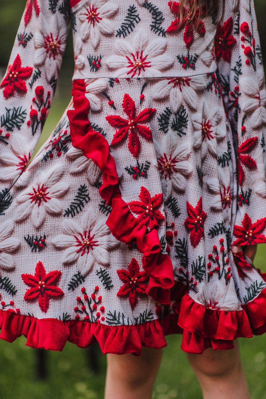 PRE ORDER - Poinsettia Embroidery
