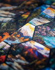 PRE ORDER - Hexagon Stained Glass Mountains