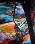 PRE ORDER - Hexagon Stained Glass Mountains