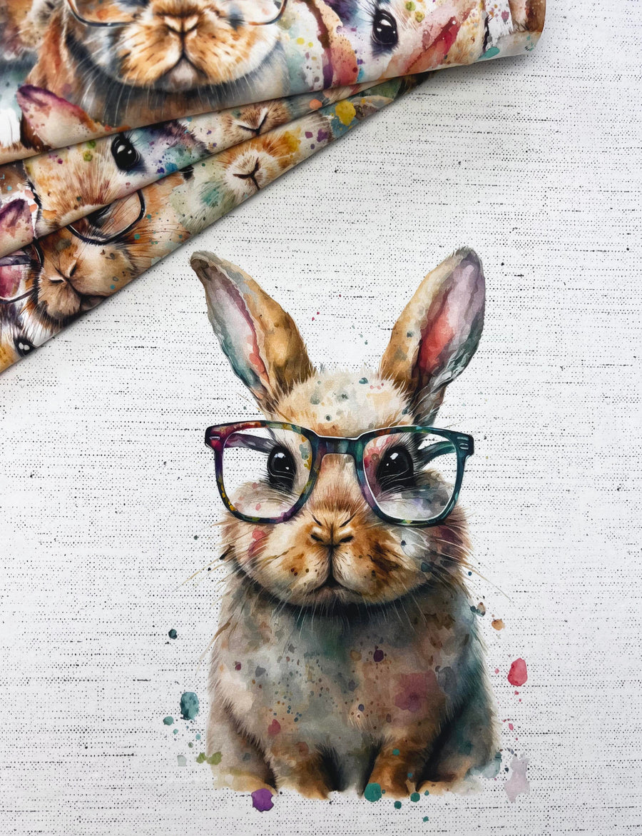 R60* - Framed Watercolour Bunny Panel