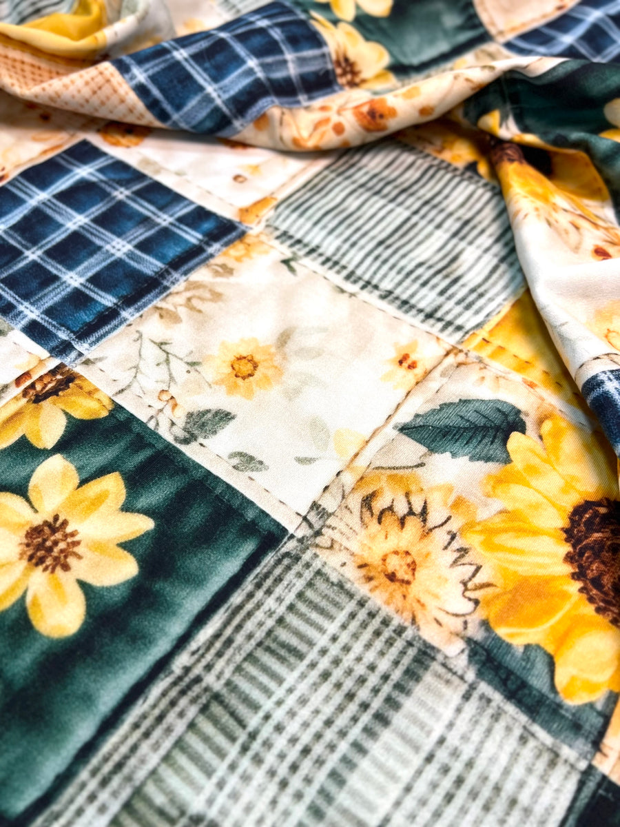 PRE ORDER - Sunflower Quilt Patchwork