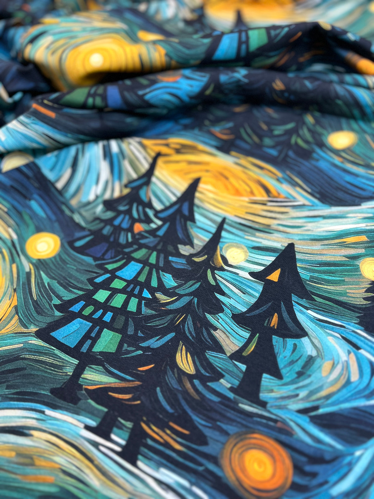 Pine Tree Thread PRE ORDER - Starry Night Pine Trees – Blended Thread Fabrics