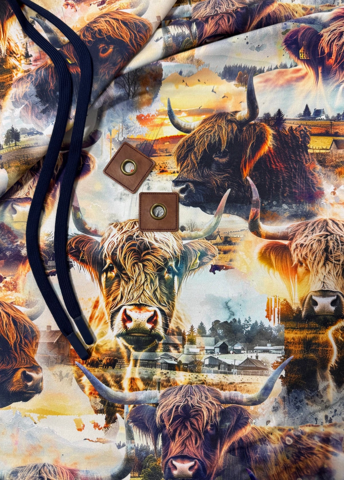 Cow Thread PRE ORDER - Scenic Highland Cow – Blended Thread Fabrics