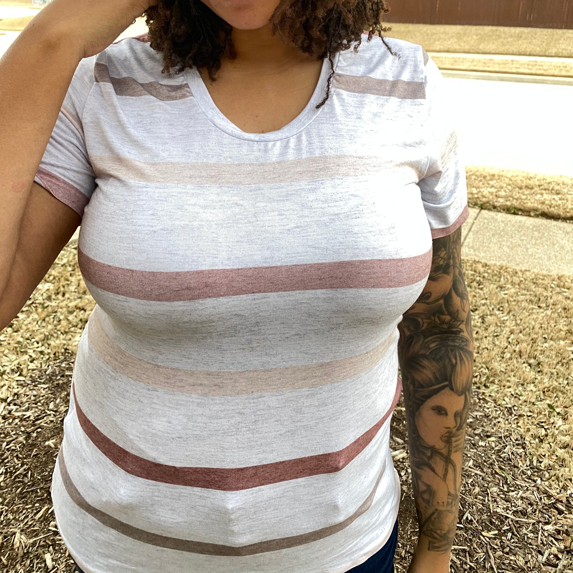 PRE ORDER - Cinnamon Rose Stripe