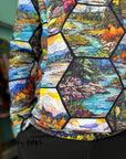 PRE ORDER - Hexagon Stained Glass Mountains