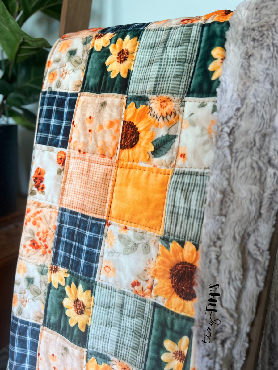 PRE ORDER - Sunflower Quilt Patchwork