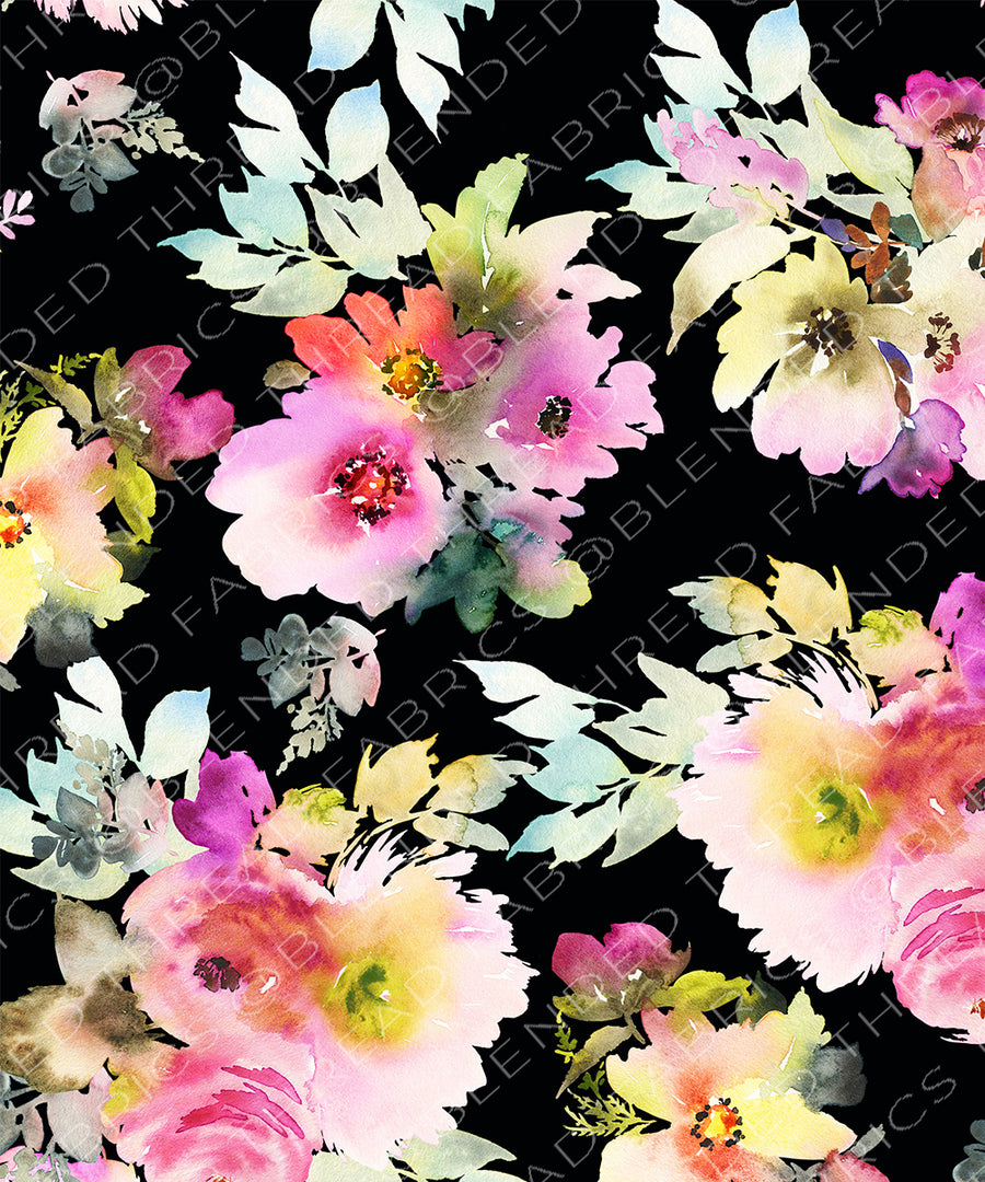 PRE ORDER - Black Electric Floral