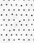 PRE ORDER - Black Grunge Dots On White