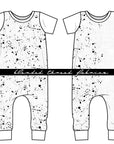 PRE ORDER - Black Splatter Double Border