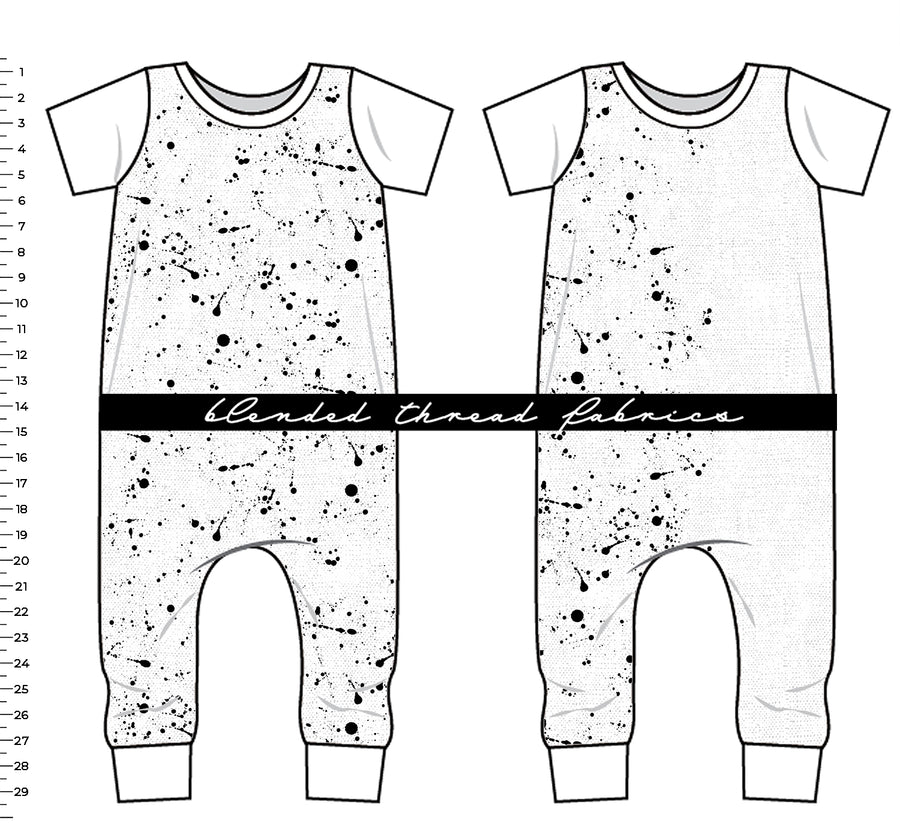 PRE ORDER - Black Splatter Double Border