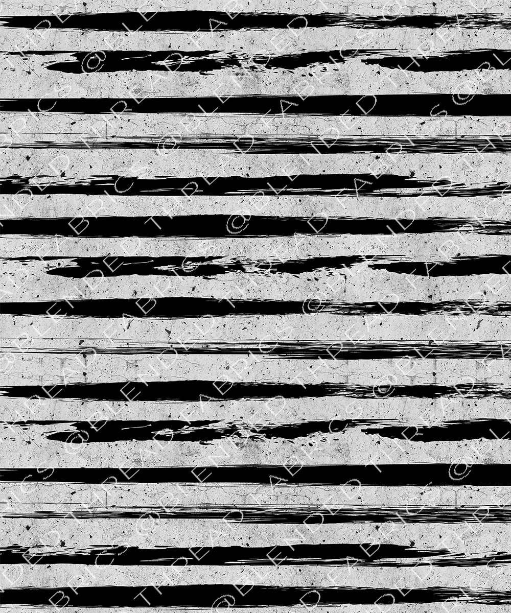 PRE ORDER - Black Stripes on Concrete – Blended Thread Fabrics
