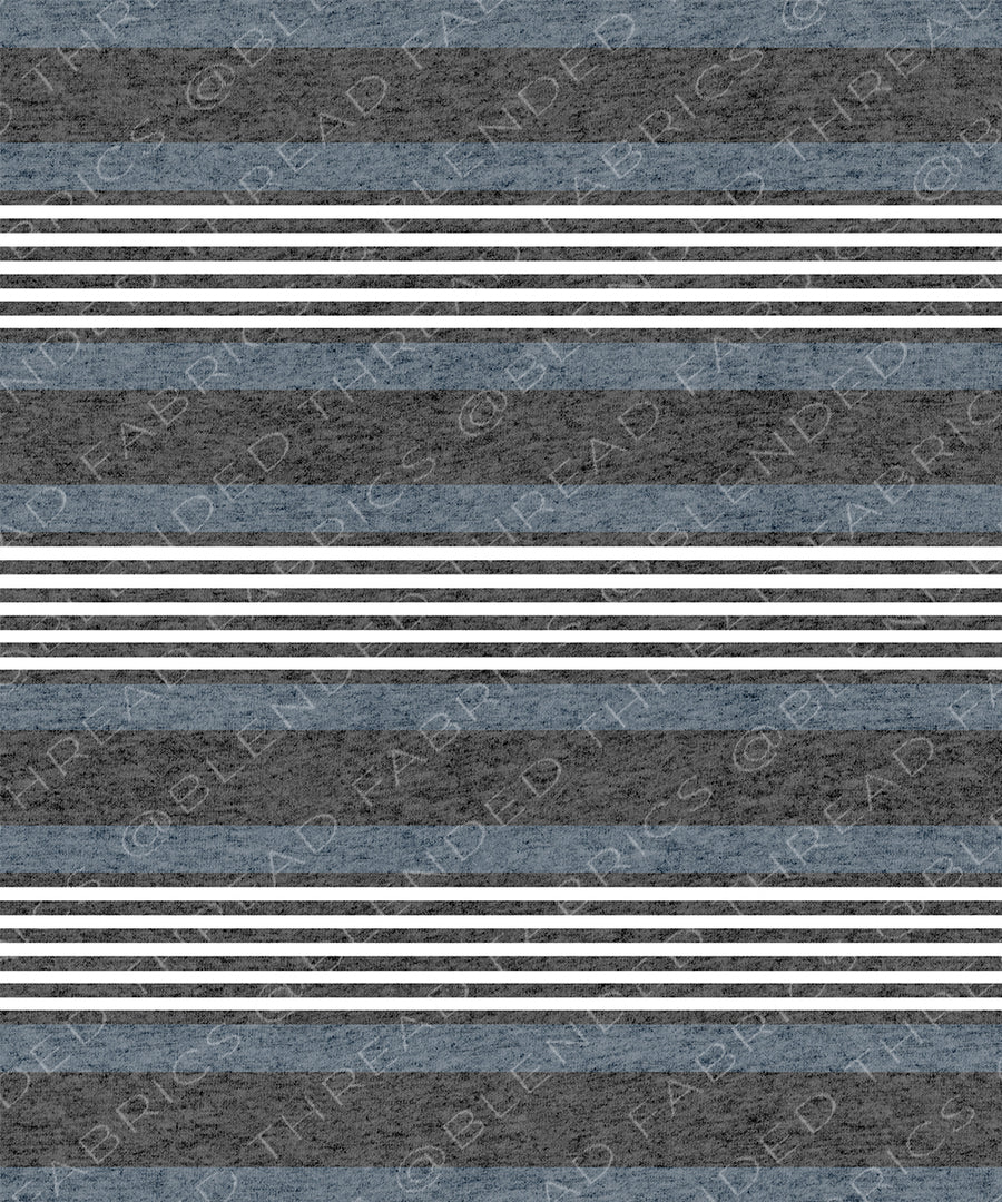 PRE ORDER - Blue Mix Up Stripe