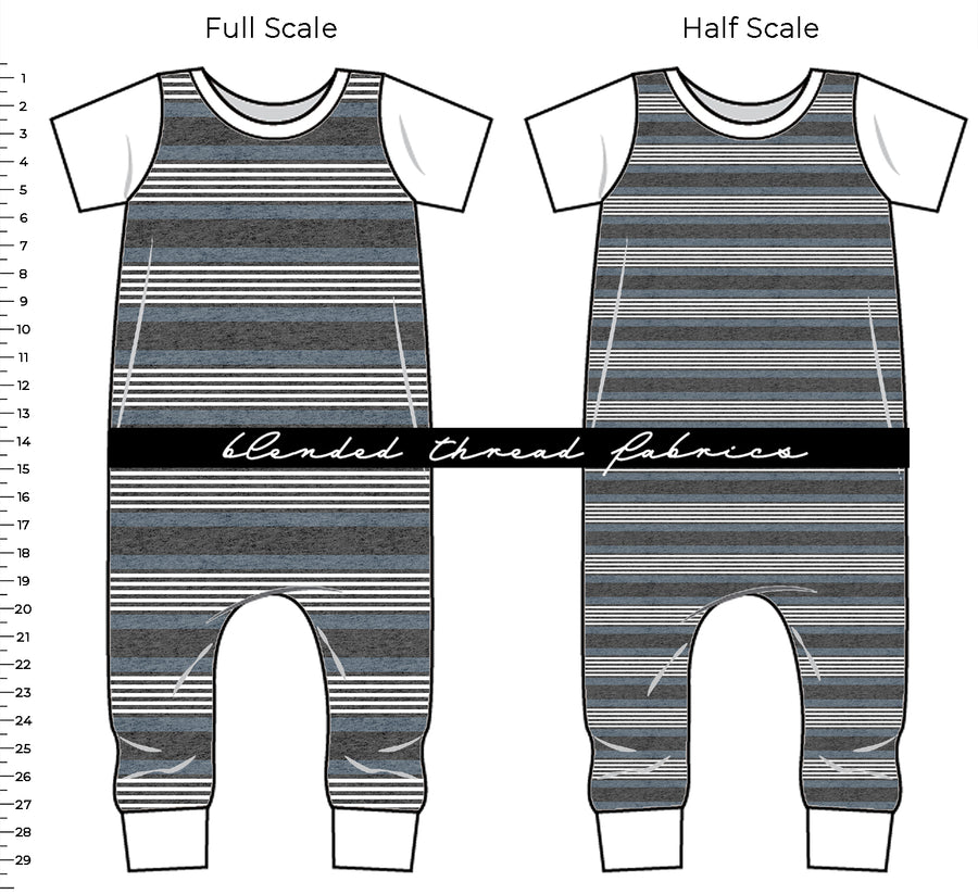 PRE ORDER - Blue Mix Up Stripe