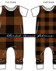 PRE ORDER - Burnt Orange Buffalo Plaid