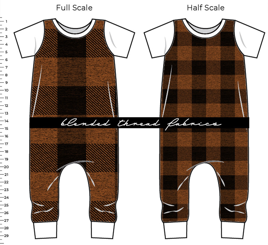 PRE ORDER - Burnt Orange Buffalo Plaid