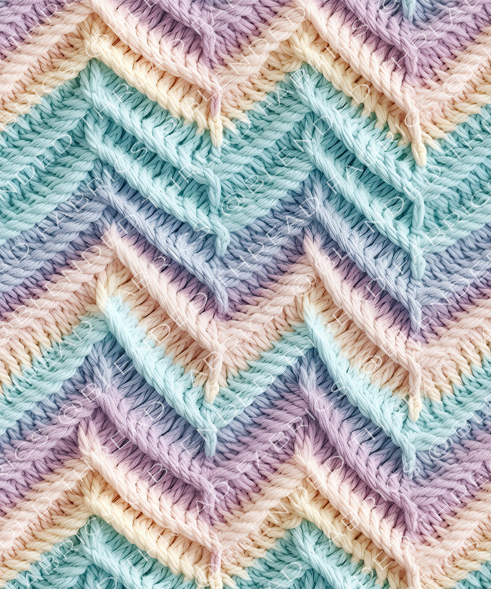 Chevron Thread PRE ORDER - Crochet Chevron – Blended Thread Fabrics