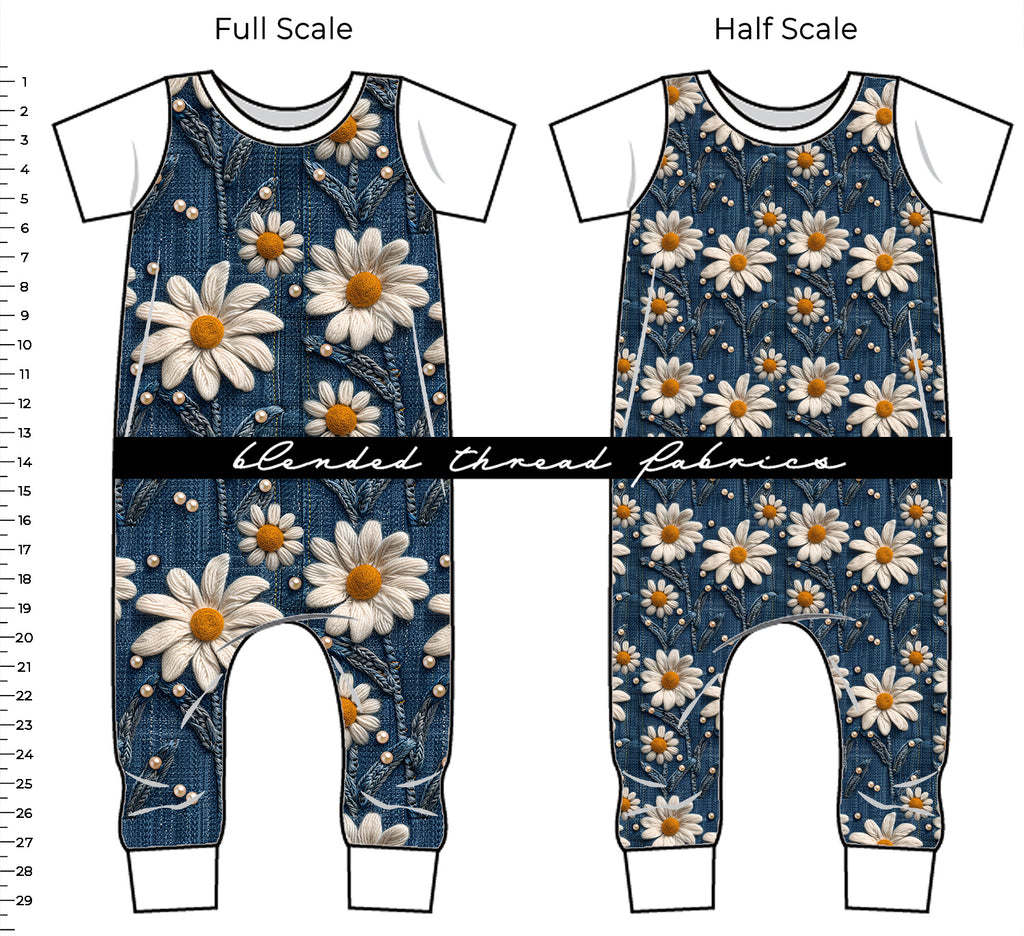 Daisy Print Denim