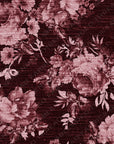 PRE ORDER - Deep Red Scratched Floral