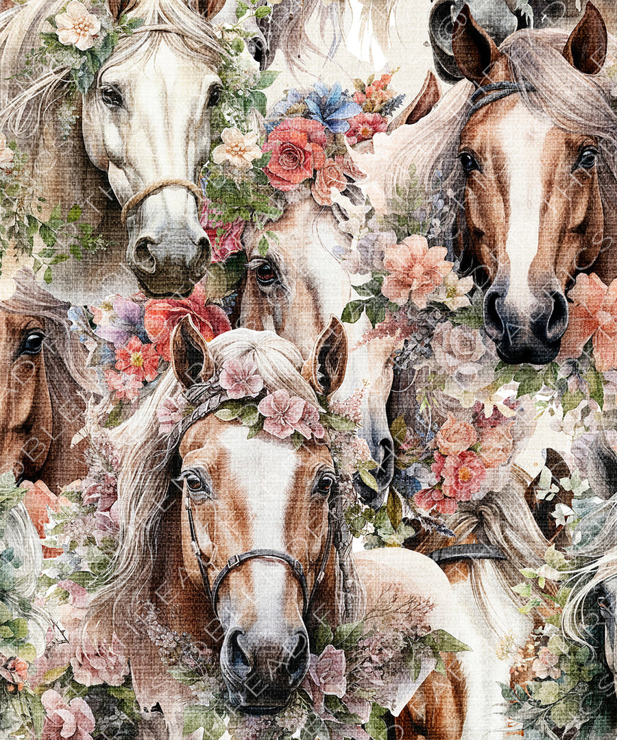 Floral Horses