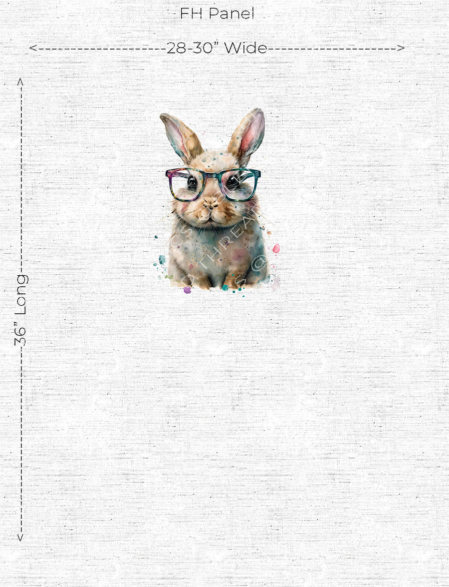 R60* - Framed Watercolour Bunny Panel