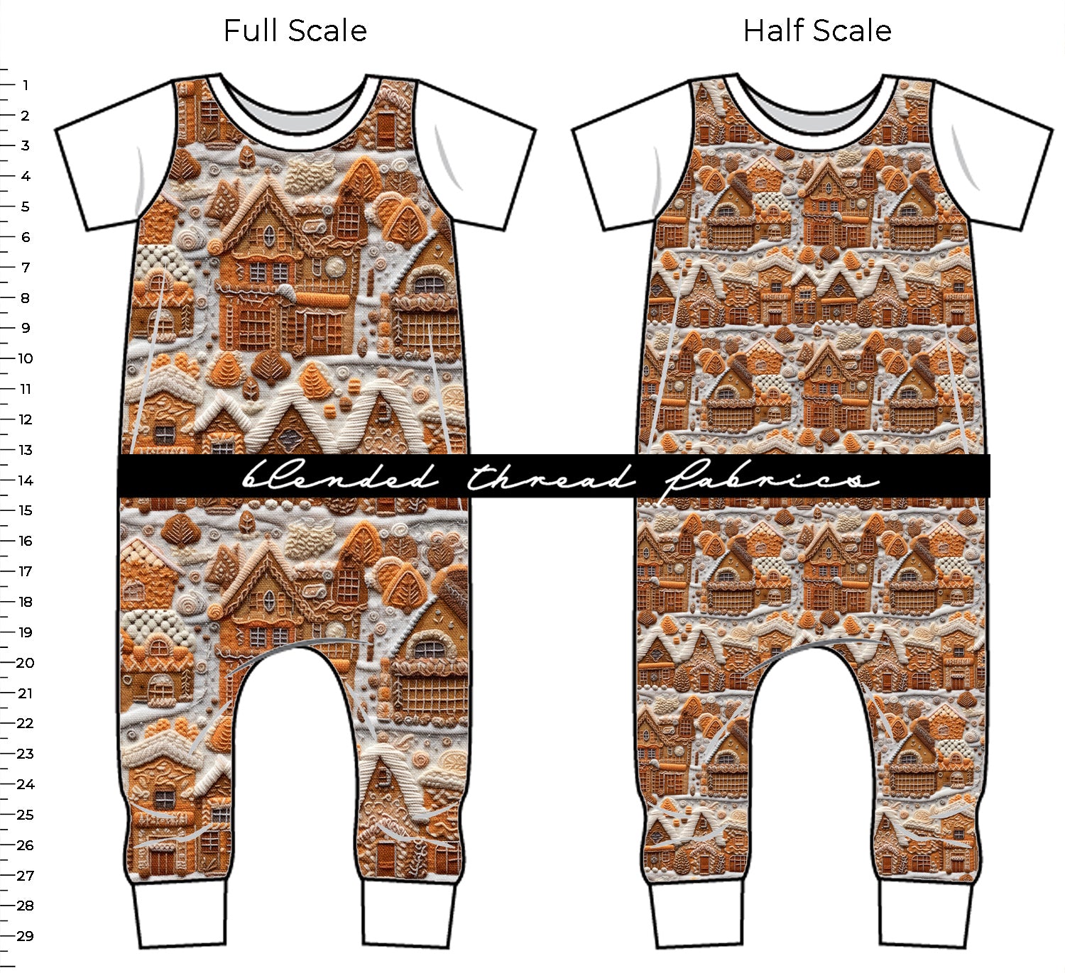 Gingerbread Thread Color PRE ORDER - Gingerbread Village Embroidery – Blended Thread Fabrics