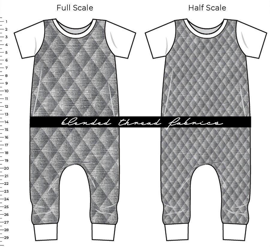 PRE ORDER  - Grey Linen Quilted