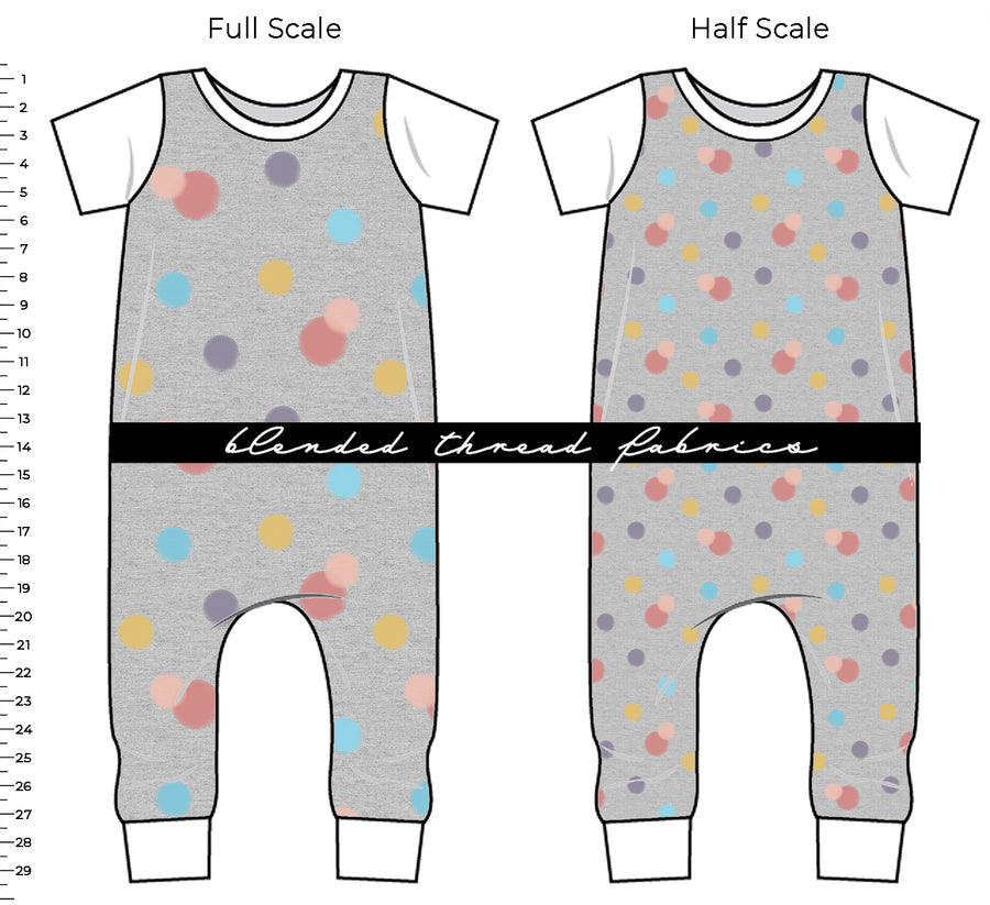 PRE ORDER - Grey Multi Dot