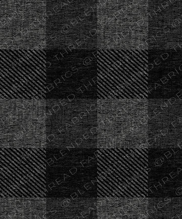 PRE ORDER - Grey Textured Buffalo Plaid