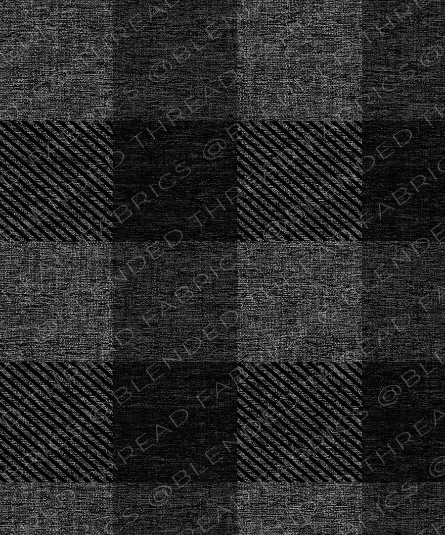 PRE ORDER - Grey Textured Buffalo Plaid